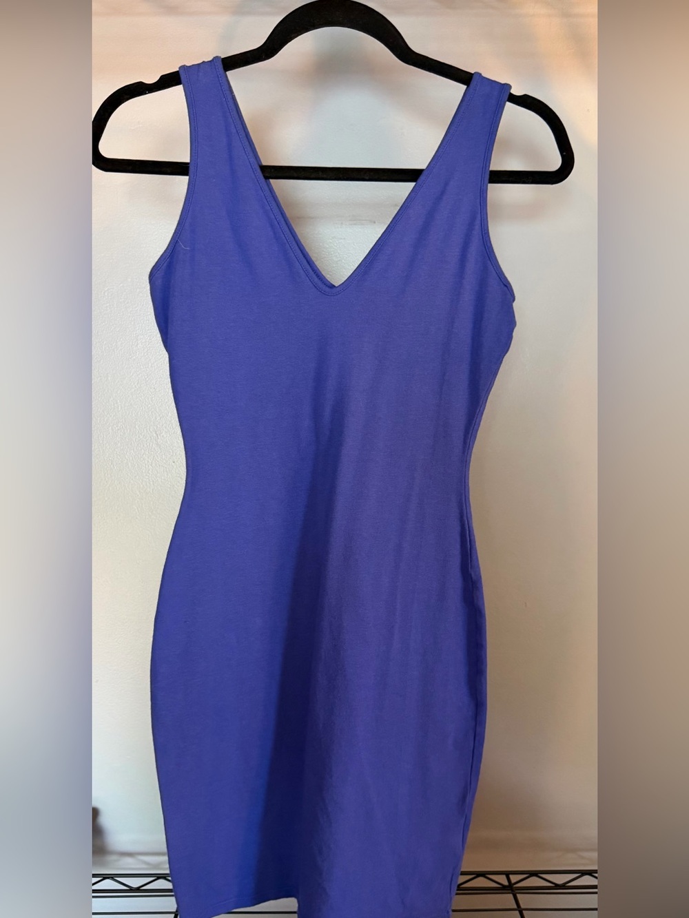 wild fable Purple V-Neck Bodycon Mini Dress